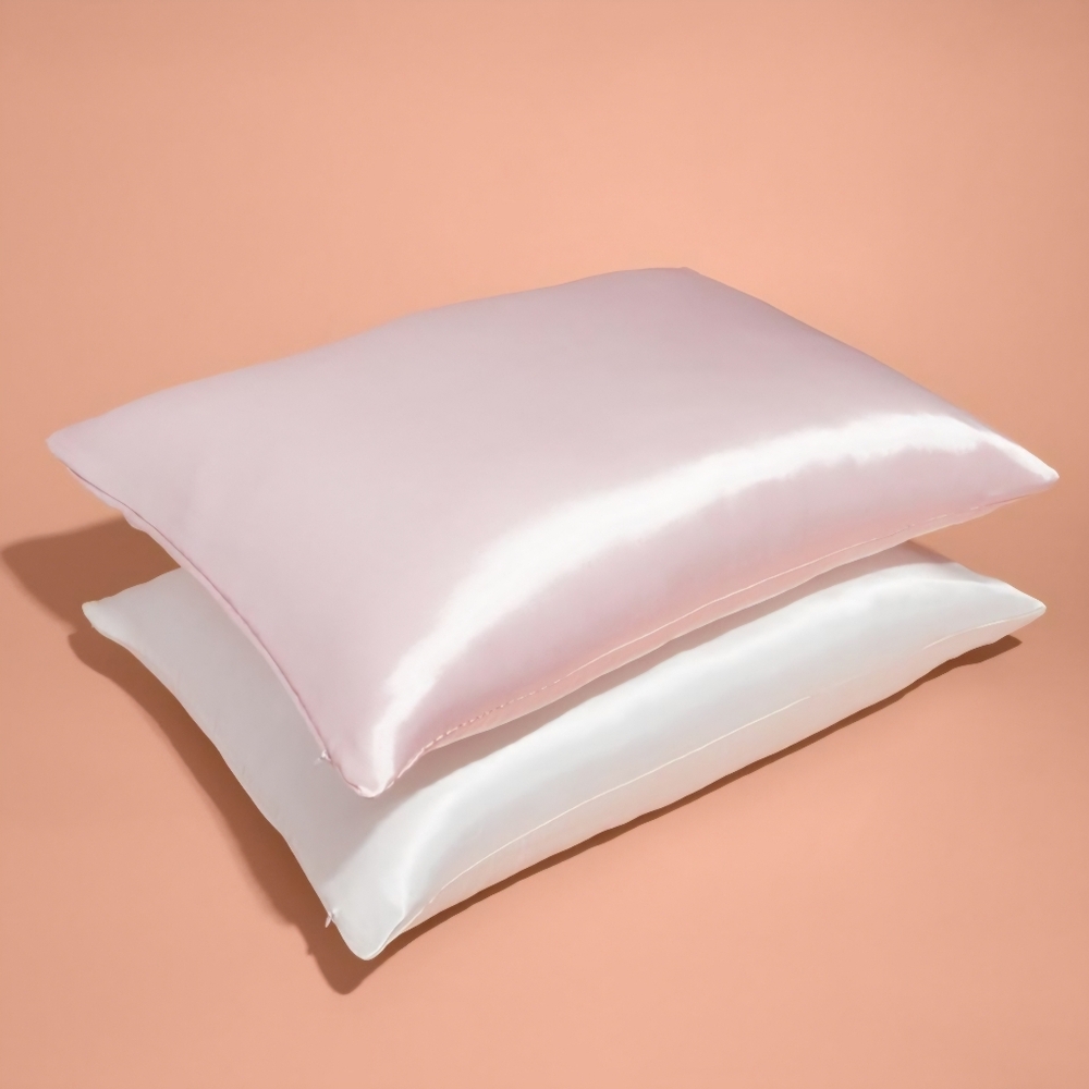 Luxury Satin Pillowcase Cover Ulta Beauty Bedding Collection Queen Size White